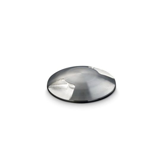 Ideal lux rocket segnapasso da esterno pavimento a luce doppia led 2w 3000k 5,5cm rotondo acciaio