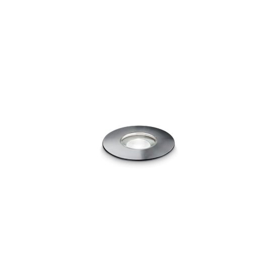Ideal lux rocket faretto da incasso da esterno pavimento led 1,3w 4000k 2,8cm rotondo acciaio