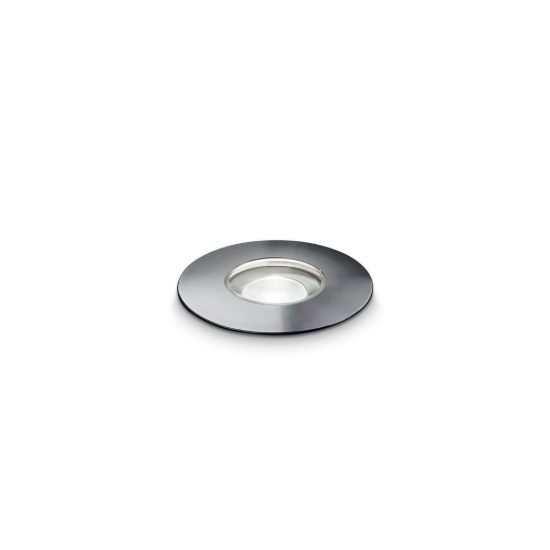Ideal lux rocket faretto da incasso da esterno pavimento led 2,5w 4000k 4cm rotondo acciaio