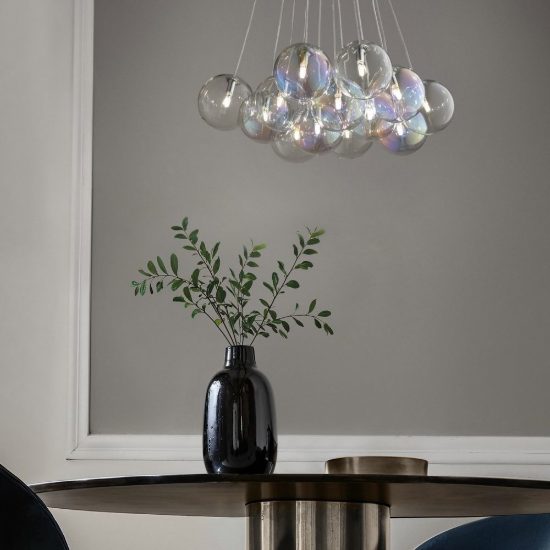 Ideal lux mapa rosone cloud per 13 pendenti g4/g9/e14/e27 28cm bianco