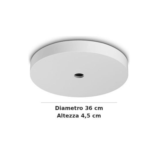 Ideal lux mapa rosone cloud per 25 pendenti g4/g9/e14/e27 36cm bianco