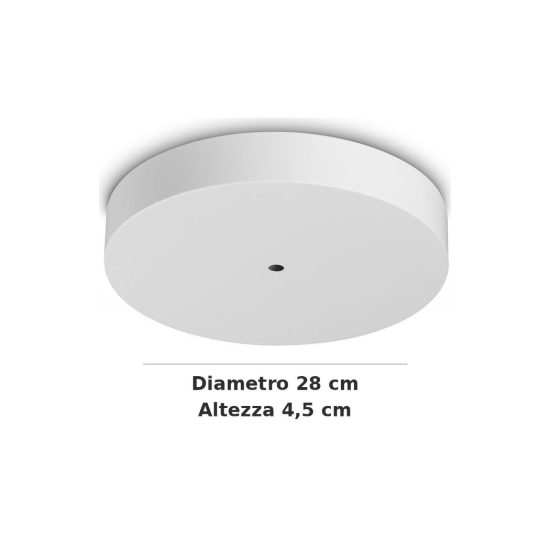 Ideal lux mapa rosone cloud per 13 pendenti led 28cm bianco
