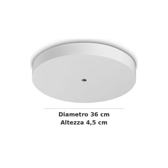 Ideal lux mapa rosone cloud per 25 pendenti led 36cm bianco