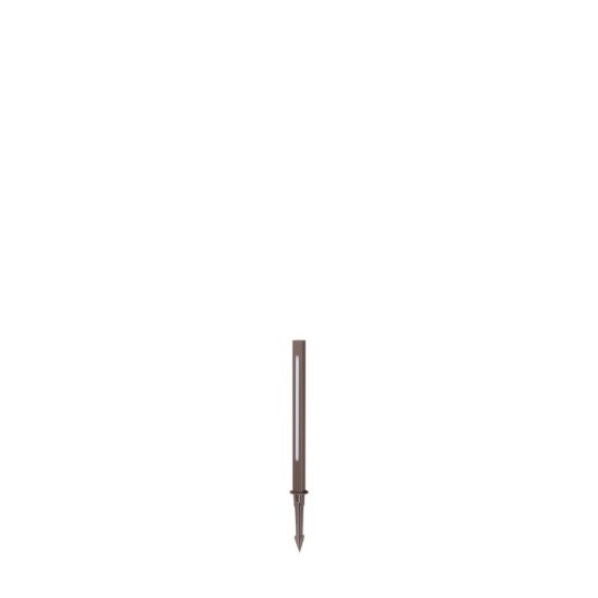 Ideal lux jedi paletto da esterno giardino led 7w 3000k 40cm lineare moderno caffè