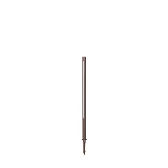 Ideal lux jedi paletto da esterno giardino led 12w 3000k 80,5cm lineare moderno caffè