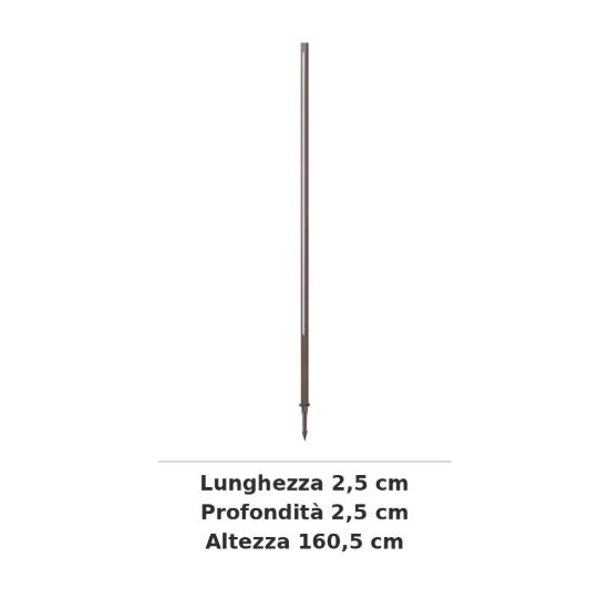 Ideal lux jedi paletto da esterno giardino led 25w 3000k 160,5cm lineare moderno caffè