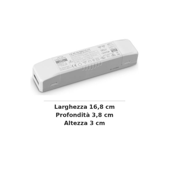 Ideal lux mapa alimentatore dimmerabile dali/push 45w 24v per rosoni led cloud e drop