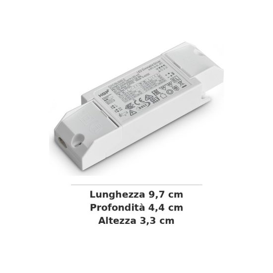 Ideal lux zephyr alimentatore dimmerabile dali push 21w 300ma per faretti da incasso