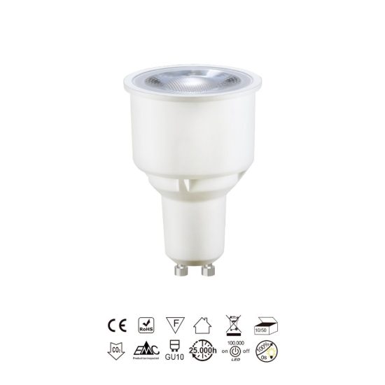 Lampadina led gu10 spot 9w 4000k bianca