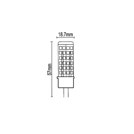Lampadina led g4 a capsula 12v 5w 3000k bianca