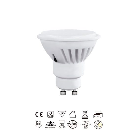 Lampadina led gu10 spot 9w cct 3000k 4200k 5700k bianca