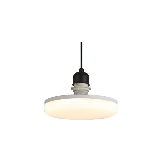 Lampadina led e27 a disco ufo 20cm 20w cct 2700k 3200k 4000k bianca