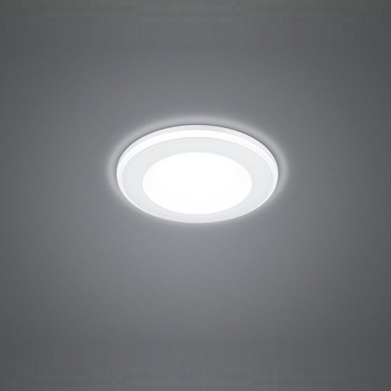 Faretto da incasso per cartongesso per salotto led 5w 3000k tripla accensione rotondo bianco opaco