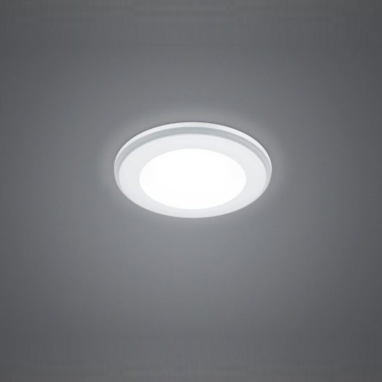 Faretto da incasso per cartongesso per salotto led 5w 3000k tripla accensione rotondo bianco opaco