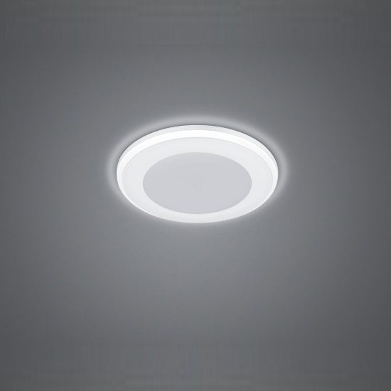 Faretto da incasso per cartongesso per salotto led 5w 3000k tripla accensione rotondo bianco opaco