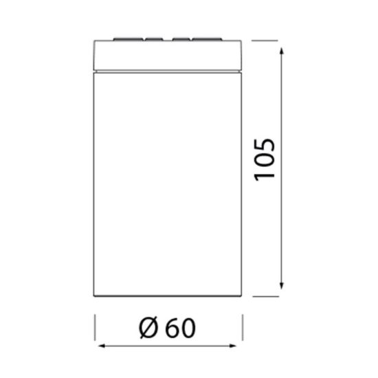 Faretto da esterno soffitto moderno nero vetro ip54 gu10 11cm