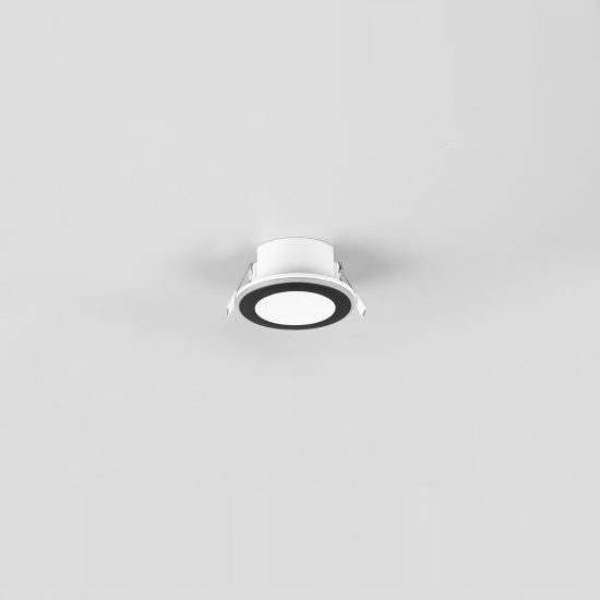Faretto da incasso per cartongesso per cucina led 5w 3000k tripla accensione rotondo nero opaco