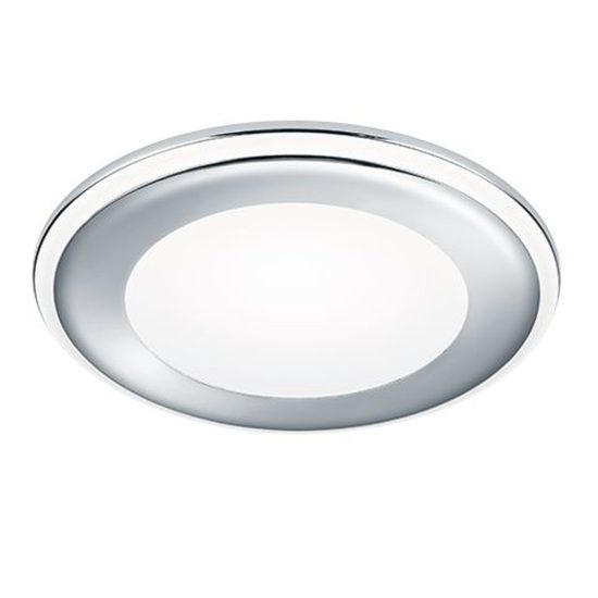 Faretto da incasso per cartongesso per soggiorno led 10w 3000k tripla accensione rotondo cromo