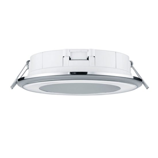 Faretto da incasso per cartongesso per soggiorno led 10w 3000k tripla accensione rotondo cromo