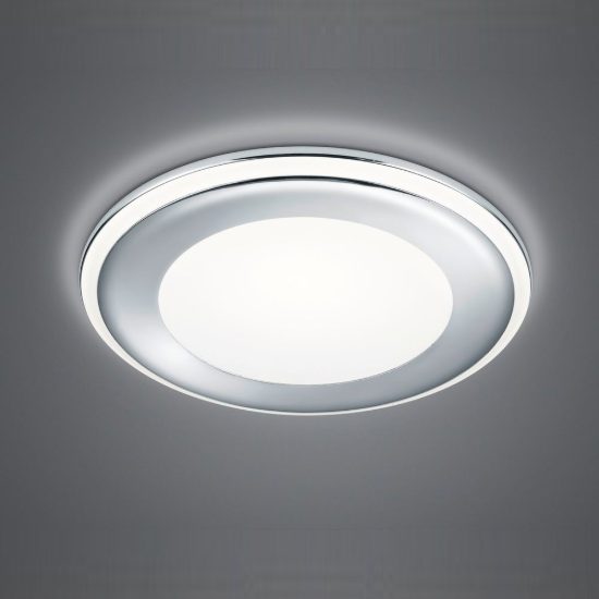 Faretto da incasso per cartongesso per soggiorno led 10w 3000k tripla accensione rotondo cromo