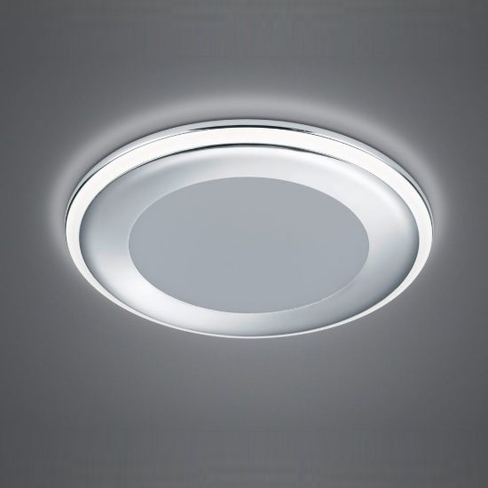 Faretto da incasso per cartongesso per soggiorno led 10w 3000k tripla accensione rotondo cromo