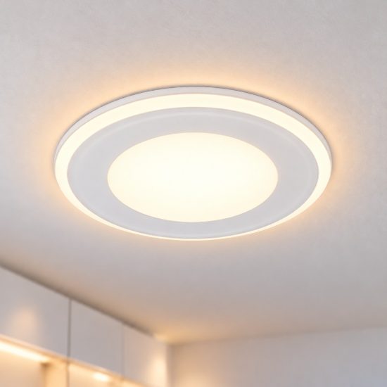 Faretto da incasso per cartongesso per salotto led 10w 3000k tripla accensione rotondo bianco opaco
