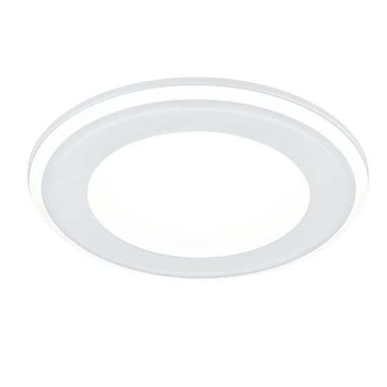 Faretto da incasso per cartongesso per salotto led 10w 3000k tripla accensione rotondo bianco opaco