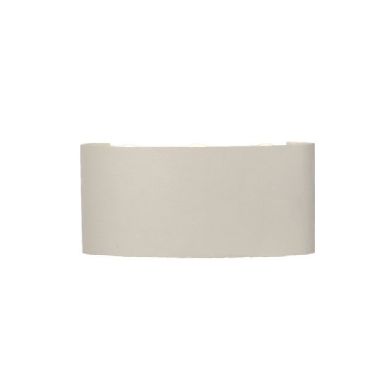Applique da esterno led 6w 3000k ip54 bianco sabbiato