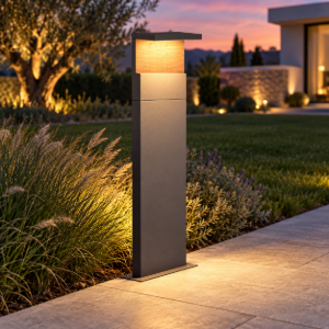 Paletto lampione da giardino led 13w 3000k ip65 h60cm