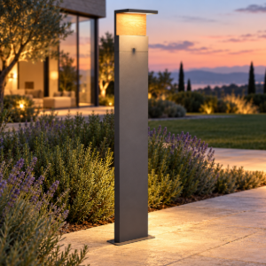Lampione da giardino h100 led 13w 3000k ip65 moderno