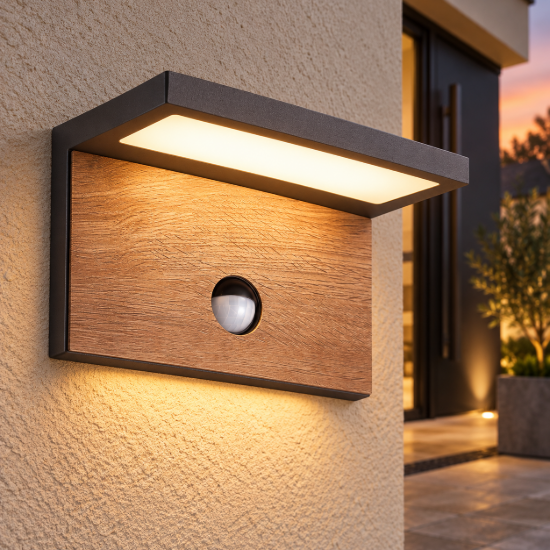 Applique da parete per esterno led 3000k ip54 con sensore di movimento