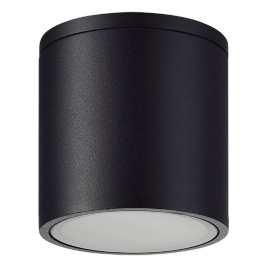 Faretto da bagno per soffitto gu10 nero ip54