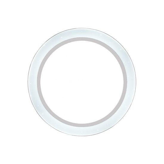 Plafoniera led 21w cct 3000k 6000k con telecomando bianca cromo effetto cielo stellato