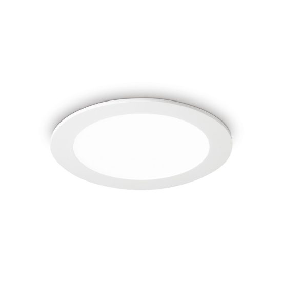 Ideal lux groove faretto da incasso per cartongesso led 30w 4000k foro 20,5cm rotondo bianco