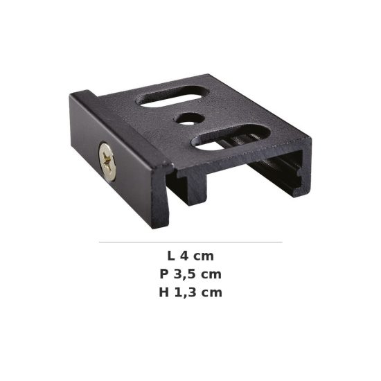 Ideal lux link kit di montaggio a soffitto per binario trifase nero