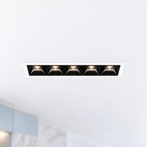 Ideal lux lika faretto da incasso per cartongesso led 12w 3000k foro 14x3,7cm lineare bianco