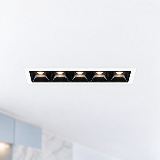 Ideal lux lika faretto da incasso per cartongesso led 12w 3000k foro 14x3,7cm lineare bianco