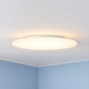Ideal lux level plafoniera led 32w 3000k 58,5cm per soggiorno moderna bianca