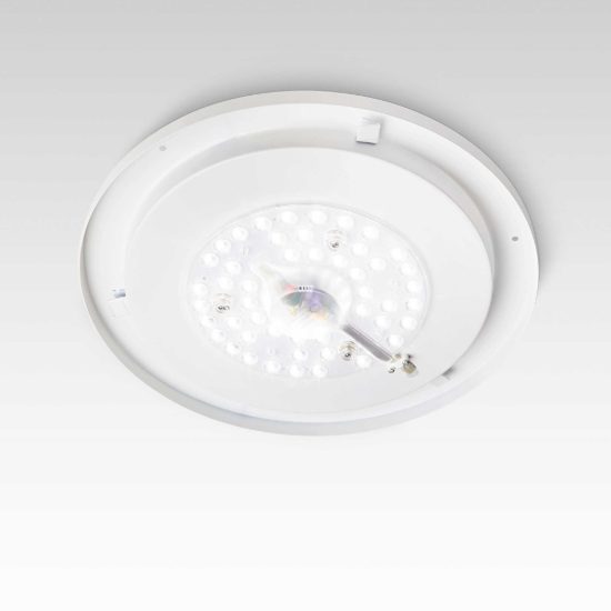 Ideal lux level plafoniera led 32w 3000k 58,5cm per soggiorno moderna bianca