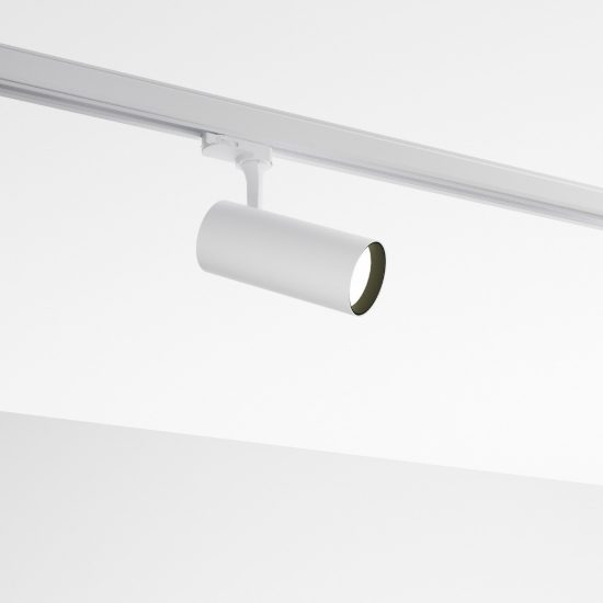 Ideal lux fox faretto per binario trifase orientabile led 25w 4000k resa cromatica standard bianco