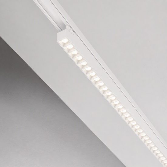 Ideal lux display lineare per binario trifase led 14w 3000k 53,5cm fascio stretto bianco