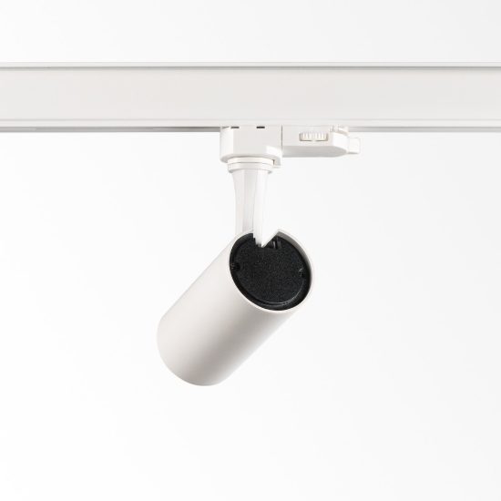Ideal lux fox faretto per binario trifase orientabile led 8w 3000k alta resa cromatica bianco