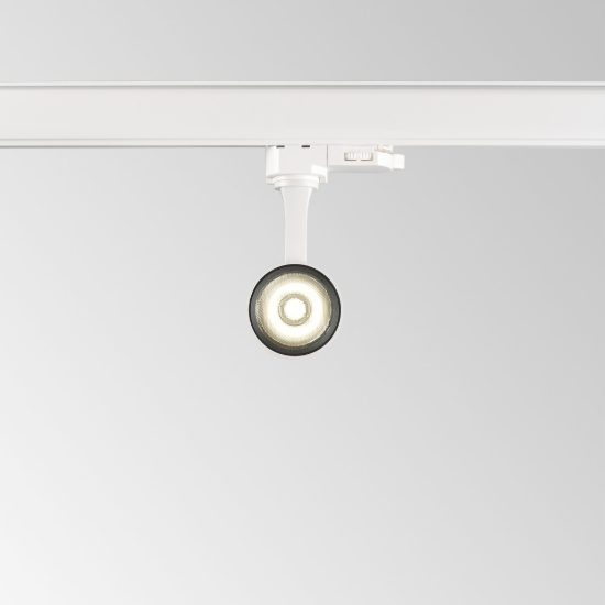 Ideal lux fox faretto per binario trifase orientabile led 8w 3000k alta resa cromatica bianco