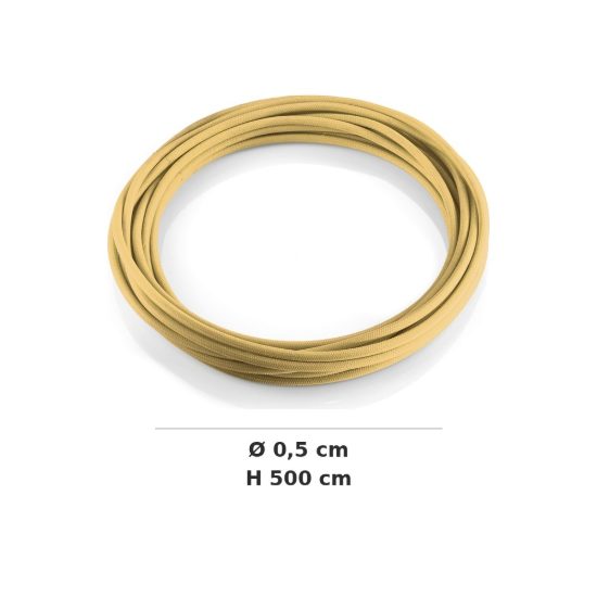 Ideal lux cavo in tessuto 5m ottone