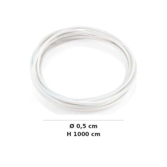 Ideal lux cavo in tessuto 10m bianco