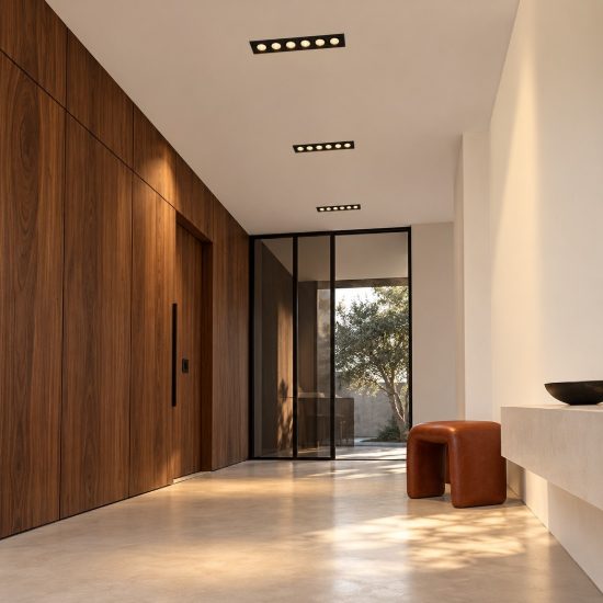 Ideal lux lika faretto da incasso per cartongesso led 10w 3000k foro 11,7x2,3cm lineare nero