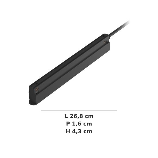 Ideal lux ego alimentatore a binario 150w 48v on-off nero