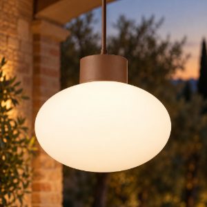 Ideal lux clio msp1 lampada a sospensione da esterno e27 moderna caffè ip44