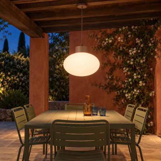 Ideal lux clio msp1 lampada a sospensione da esterno e27 moderna caffè ip44