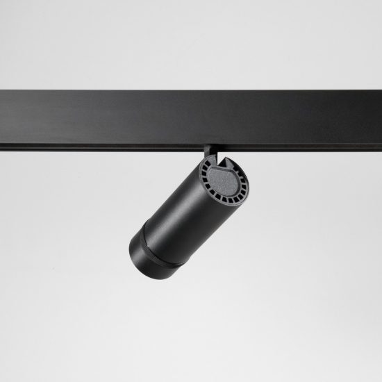 Ideal lux ego faretto per binario 48v orientabile con zoom led 10w 3000k nero